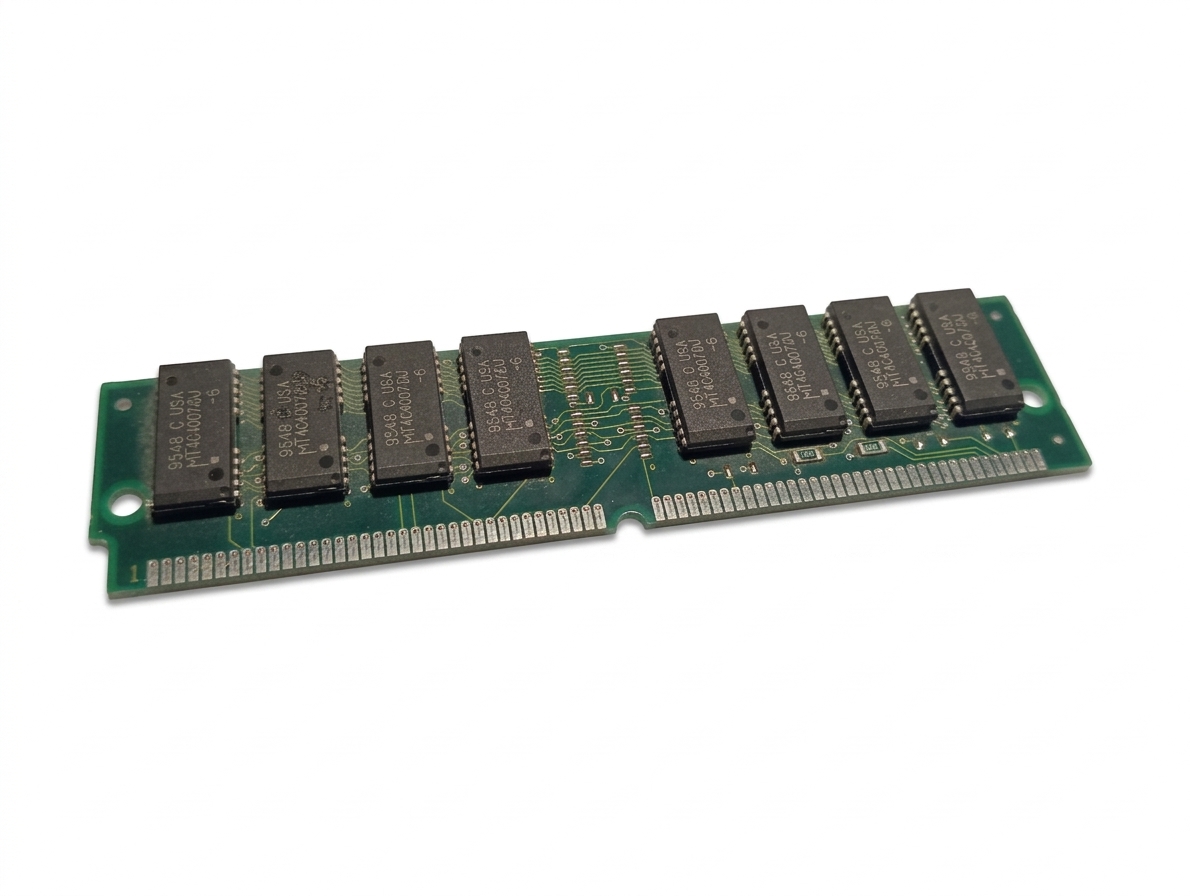 4 MB FPM-RAM 72-Pin SIMM (60ns) – 8x Micron Chips – Ideal für 486er & frühe Pentium DOS Retro-PCs